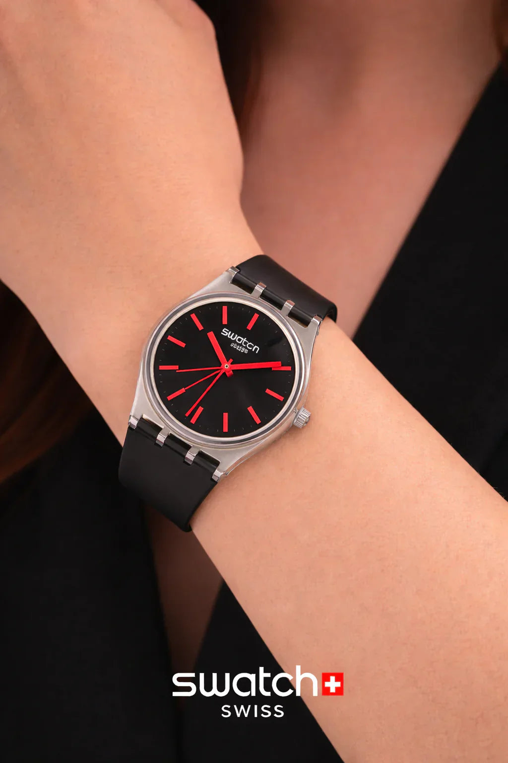 Swatch Gent Black Blur (SUOB183)