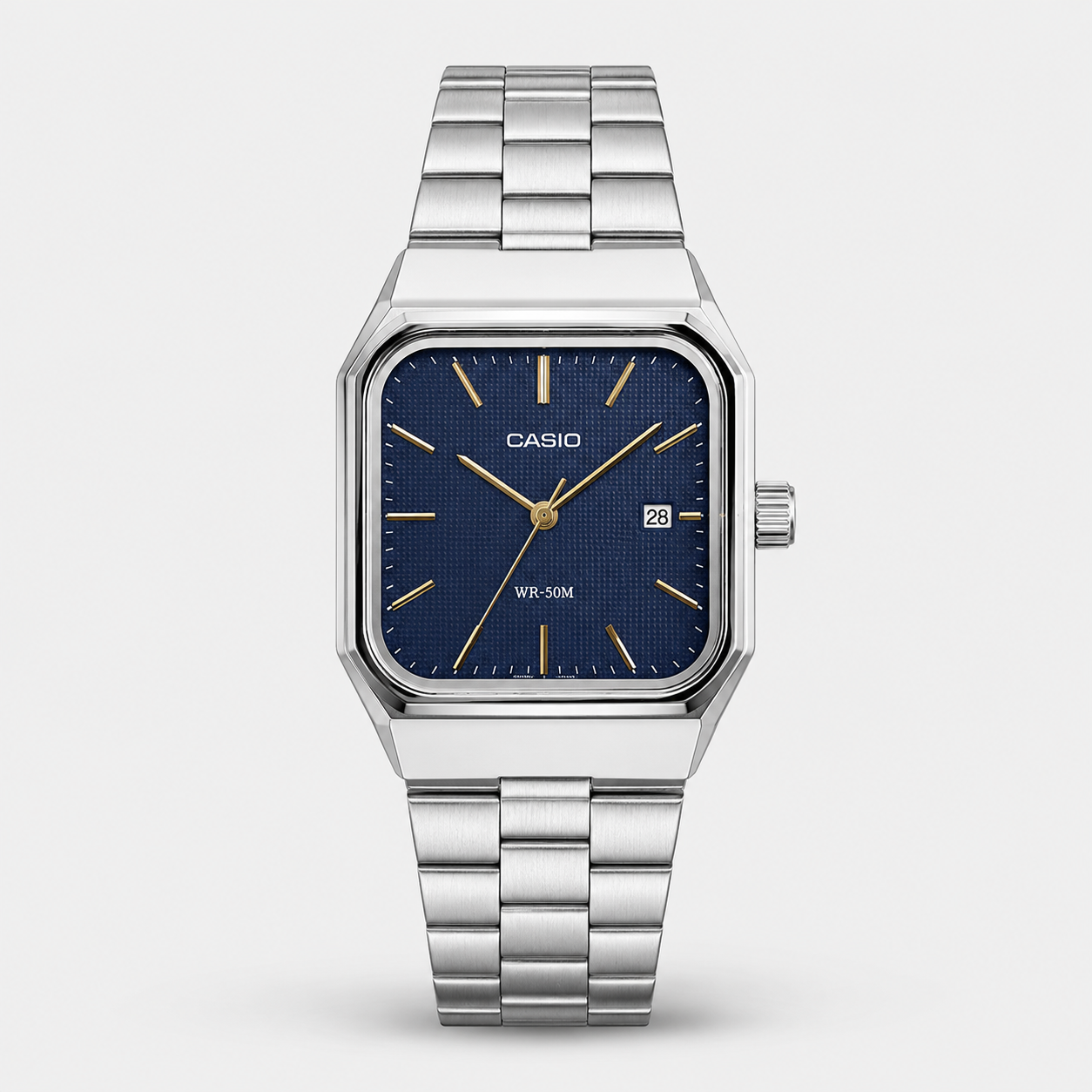 Casio Square Blue & Gold – WR 50M