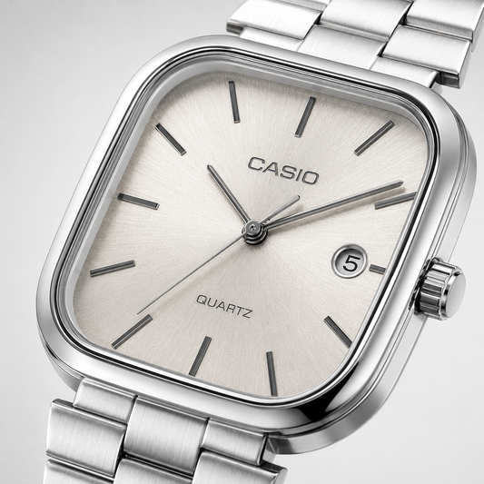 Casio Cushion Silver – Cadran Crème