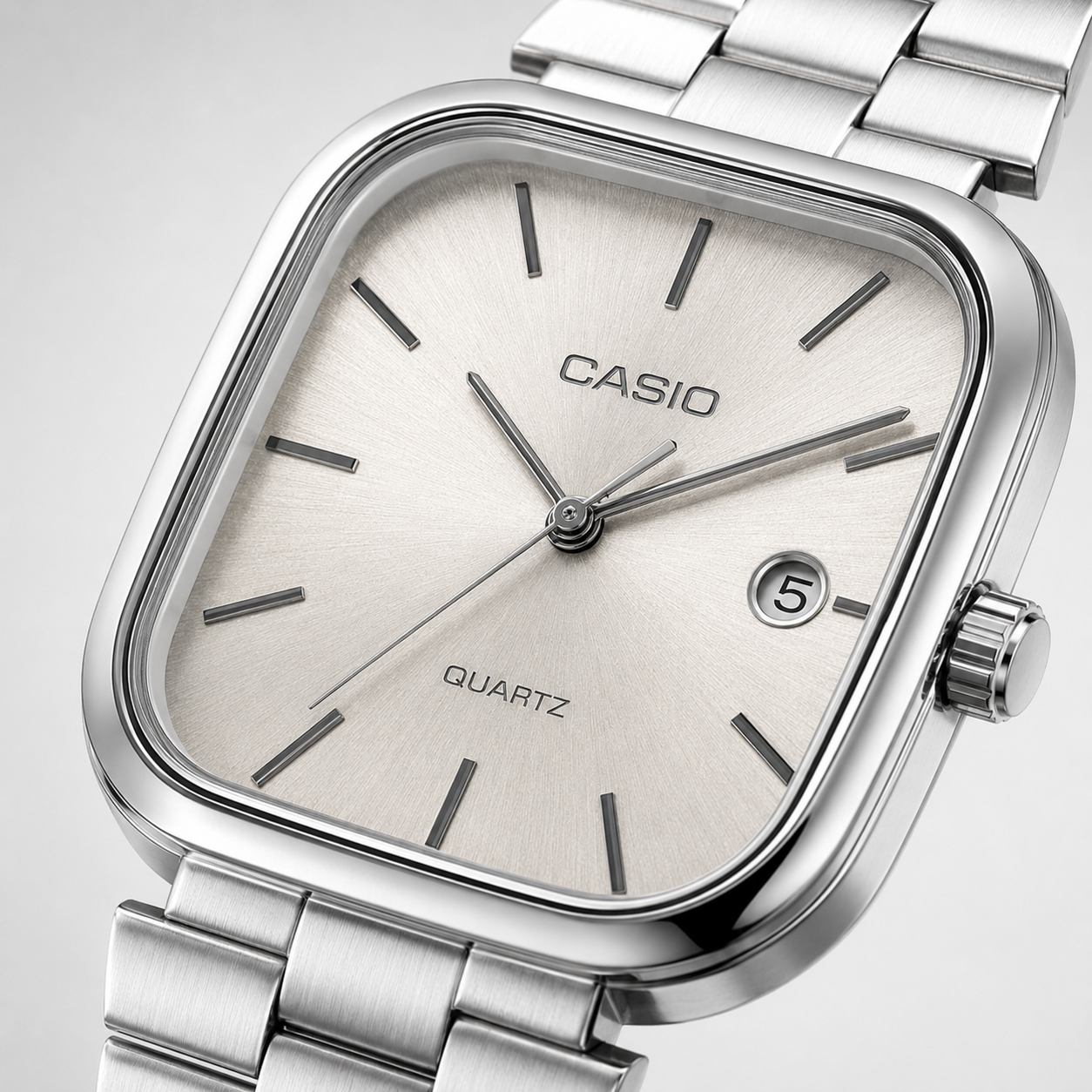 Casio Couple Set – Crème & Silver