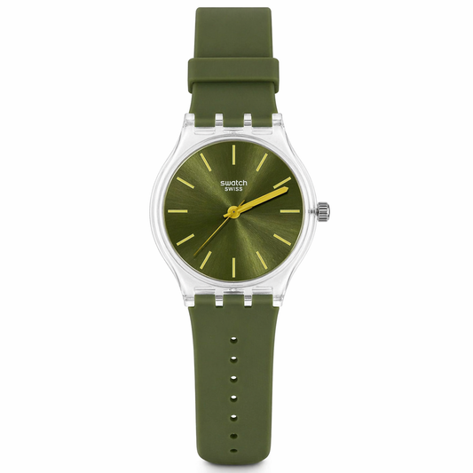 Swatch Green Minimal Swiss Watch
