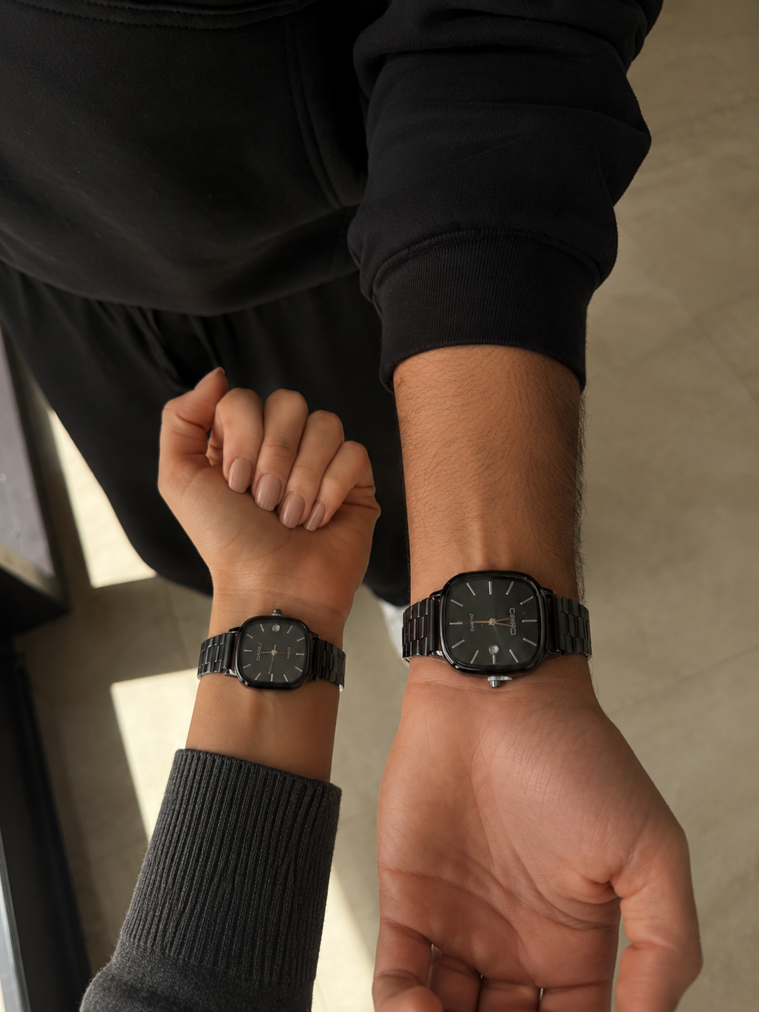 Casio Couple Set – Full Black