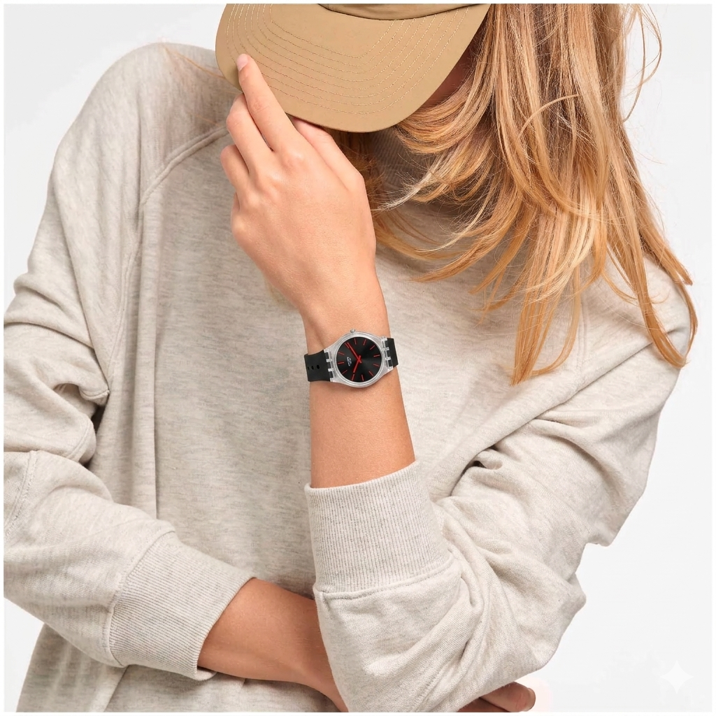 Swatch Gent Black Blur (SUOB183)